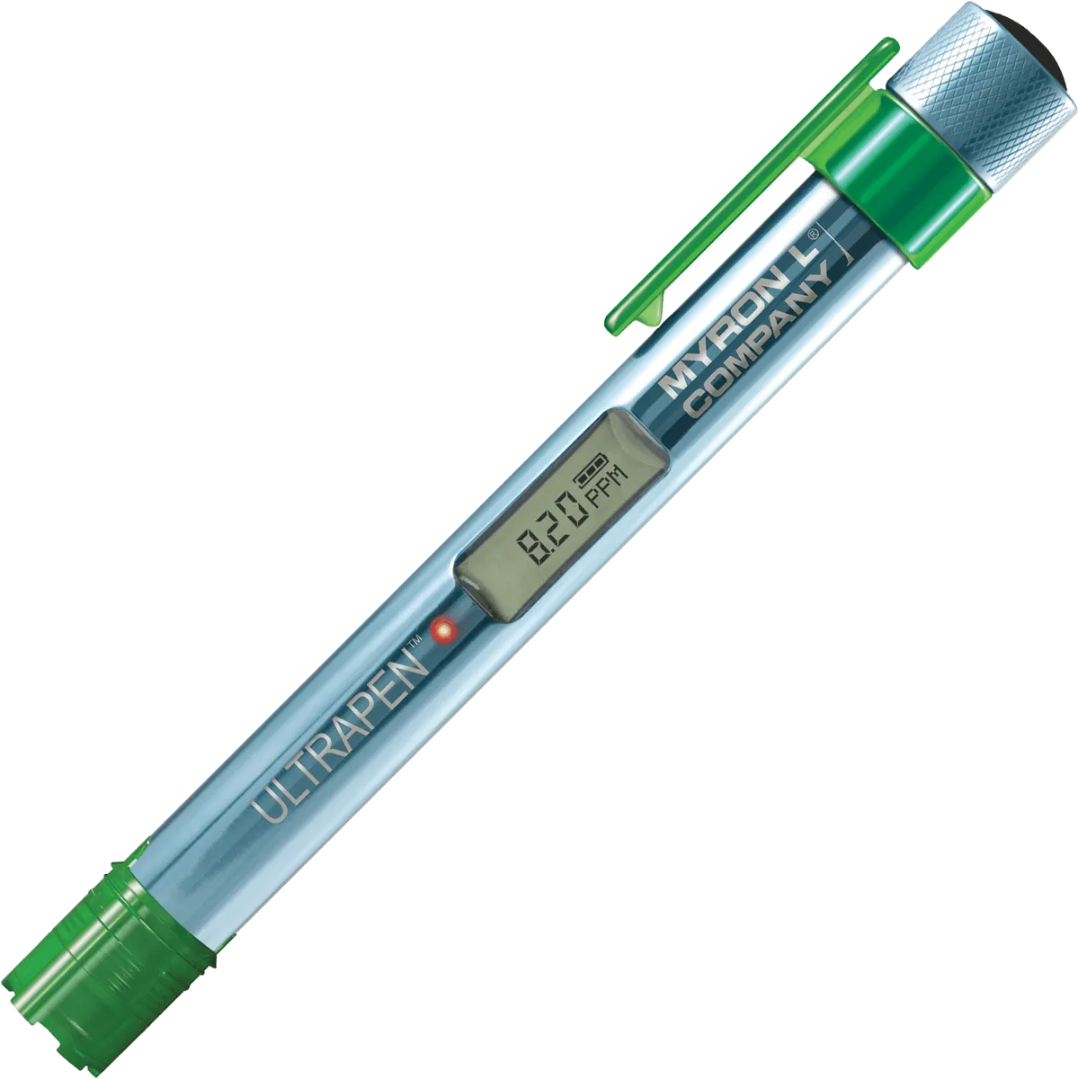 <h3><strong>ULTRAPEN™ PT5 Measurement Modes:</strong></h3>
<table>
<tbody>
<tr>
<td><strong>MODE</strong></td>
<td><strong>METHOD OF MEASUREMENT</strong></td>
</tr>
<tr>
<td><strong>Hold</strong></td>
<td>Displays real-time readings until stable or 3 minutes, whichever comes first, then displays final readings.</td>
</tr>
<tr>
<td><strong>LIVE</strong></td>
<td>Displays real-time readings continuously for up to 5 minutes.</td>
</tr>
</tbody>
</table>
<h3><strong>ULTRAPEN™ PT5 Parameter Modes:</strong></h3>
<table>
<tbody>
<tr>
<td><strong>MODE</strong></td>
<td><strong>PARAMETER MEASURED</strong></td>
</tr>
<tr>
<td><strong>DO Default</strong></td>
<td>Display alternates between DO Concentration in ppm, DO Saturation in % and Temperature.</td>
</tr>
<tr>
<td><strong>DO Concentration</strong></td>
<td>Display alternates between DO Concentration in ppm and Temperature.</td>
</tr>
<tr>
<td><strong>DO Saturation</strong></td>
<td>Display alternates between DO Saturation in % and Temperature.</td>
</tr>
</tbody>
</table>
<h3><strong>ULTRAPEN™ PT5 Specifications:</strong></h3>
<table>
<tbody>
<tr>
<td><strong>Specifications</strong></td>
<td>DO Concentration</td>
<td>DO Saturation</td>
<td>Temperature</td>
</tr>
<tr>
<td>Ranges</td>
<td>0-20 ppm</td>
<td>0-200%</td>
<td>0 – 71°C / 32 – 160°F</td>
</tr>
<tr>
<td>Accuracy<span style="font-weight: 400;"><sup>1</sup></span></td>
<td>± 0.2 ppm or ± 2% of the reading, whichever is greater (up to 40ºC)</td>
<td>0.0% to ≤ 100.0%: ± 20 counts; >100%: ± 2% of the reading.</td>
<td>± 0.1°C</td>
</tr>
<tr>
<td>Resolution</td>
<td>0.01 ppm</td>
<td>0.1%</td>
<td>0.1°C/F</td>
</tr>
</tbody>
</table>
<table>
<tbody>
<tr>
<td>Altitude Adjustment:</td>
<td>-2,000 ft. to 15,000 ft. in increments of 100 ft.</td>
</tr>
<tr>
<td>Salinity Adjustment:</td>
<td>0 – 50 ppt in increments of 1 ppt</td>
</tr>
<tr>
<td>Time to Reading Stabilization:</td>
<td>10 – 180 seconds</td>
</tr>
<tr>
<td>Calibration Methods:</td>
<td>1 or 2 Point; 0 ppm DO Calibration Solution, Air or Water</td>
</tr>
<tr>
<td>Operating/Storage Temperature:</td>
<td>0 – 55°C / 32 – 131°F</td>
</tr>
<tr>
<td>Power Consumption:</td>
<td>Active Mode: 30 – 140 mA, Sleep Mode: 2 µA</td>
</tr>
<tr>
<td>Temperature Compensation for Membrane Permeability:</td>
<td>Automatic</td>
</tr>
<tr>
<td>Physical Dimensions:</td>
<td>17.15 cm L x 1.59 cm D or 6.75 in. L x .625 in. D</td>
</tr>
<tr>
<td>Weight:</td>
<td>54 g or 1.94 oz.</td>
</tr>
<tr>
<td>Case Material:</td>
<td>Anodized Aircraft Aluminum with Protective Coating</td>
</tr>
<tr>
<td>Battery Type:</td>
<td>N type, Alkaline 1.5 V</td>
</tr>
<tr>
<td>Water Resistance:</td>
<td>IP67 and NEMA 6</td>
</tr>
<tr>
<td>EN61236-1: 2006 – Annex A: 2008; 1999/5/EC Annex III </td>
<td>Electrostatic discharge to case of instrument may cause PT5 to spontaneously power ON. In this case, the PT5 will power OFF after several seconds.</td>
</tr>
</tbody>
</table>