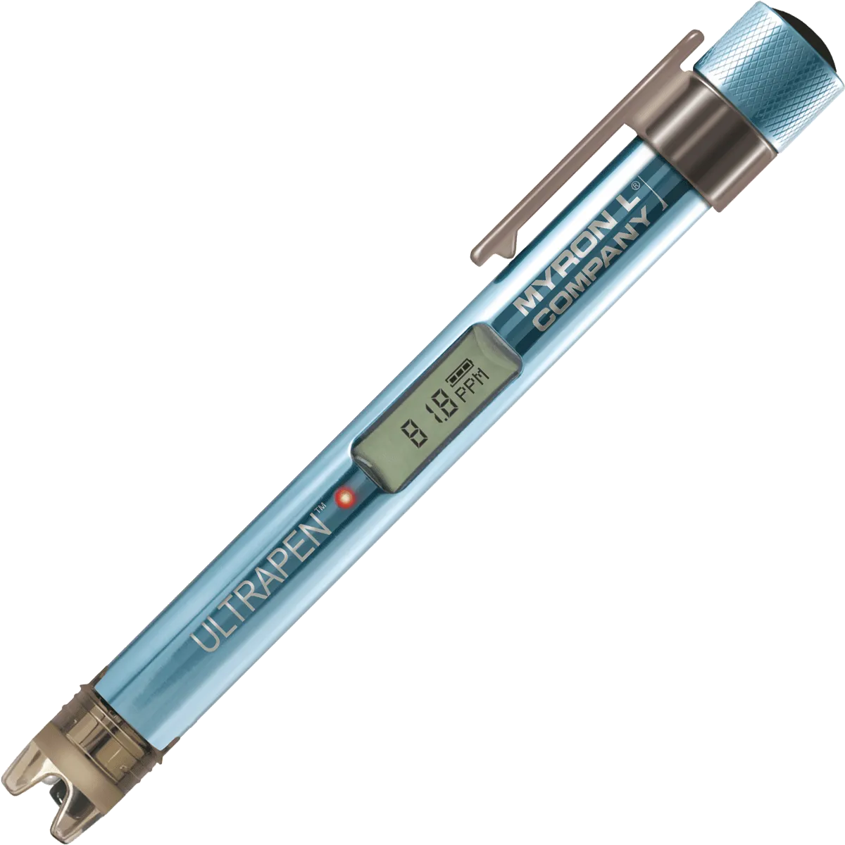 <h3><strong>ULTRAPEN™ PT6 Measurement Modes:</strong></h3>
<table>
<tbody>
<tr>
<td><strong>MODE</strong></td>
<td><strong>METHOD OF MEASUREMENT</strong></td>
</tr>
<tr>
<td><strong>Hold</strong></td>
<td>Displays real-time readings until the LED turns solid ON, then displays final readings.</td>
</tr>
<tr>
<td><strong>LIVE</strong></td>
<td>Displays real-time readings continuously for up to 5 minutes.</td>
</tr>
</tbody>
</table>
<h3><strong>ULTRAPEN™ PT6 Parameter Modes:</strong></h3>
<table>
<tbody>
<tr>
<td><strong>MODE</strong></td>
<td><strong>PARAMETER MEASURED</strong></td>
</tr>
<tr>
<td><strong>N</strong></td>
<td>Display alternates between Nitrate as Nitrogen (NO3—N), and Temperature</td>
</tr>
<tr>
<td><strong>NO3</strong></td>
<td>Display alternates between Nitrate (NO3—), and Temperature</td>
</tr>
<tr>
<td><strong>mV</strong></td>
<td>Display alternates between millivolt (mV), and Temperature</td>
</tr>
</tbody>
</table>
<h3><strong>ULTRAPEN™ PT6 Specifications:</strong></h3>
<table>
<tbody>
<tr>
<td><strong>Specifications</strong></td>
<td>Nitrate as Nitrogen NO3—N</td>
<td>Nitrate NO3—</td>
<td>Temperature</td>
</tr>
<tr>
<td>Ranges</td>
<td>1-1400 ppm</td>
<td>4.4-6200 ppm</td>
<td>0 – 71°C / 32 – 160°F</td>
</tr>
<tr>
<td>Accuracy<span style="font-weight: 400;"><sup>1</sup></span></td>
<td>± 10% of the reading</td>
<td>± 10% of the reading</td>
<td>± 0.1°C</td>
</tr>
<tr>
<td>Resolution</td>
<td>0.1 ppm</td>
<td>0.1 ppm</td>
<td>0.1°C/F</td>
</tr>
</tbody>
</table>
<table>
<tbody>
<tr>
<td>pH Range:</td>
<td>3-11 pH</td>
</tr>
<tr>
<td>Time to Reading Stabilization:</td>
<td>10 – 180 seconds</td>
</tr>
<tr>
<td>Power Consumption: Active Mode:</td>
<td>30 – 140 mA, Sleep Mode: 2 μA</td>
</tr>
<tr>
<td>Physical Dimensions:</td>
<td>17.15 cm L x 1.59 cm D or 6.75 in. L x .625 in. D</td>
</tr>
<tr>
<td>Weight:</td>
<td>54 g or 1.94 oz.</td>
</tr>
<tr>
<td>Case Material:</td>
<td>Anodized Aircraft Aluminum with Protective Coating</td>
</tr>
<tr>
<td>Battery Type:</td>
<td>N type, Alkaline 1.5 V</td>
</tr>
<tr>
<td>Calibration Standard Solutions:</td>
<td>1, 10, 100, or 1000 ppm NO3—N</td>
</tr>
<tr>
<td>Operating/Storage Temperature:</td>
<td>0-40°<span style="font-weight: 400;">C / 32-104°</span>F<sup>2</sup></td>
</tr>
<tr>
<td>Enclosure Ratings:</td>
<td>IP67 and NEMA 6</td>
</tr>
<tr>
<td>EN61236-1: 2006 – Annex A: 2008; Electrostatic discharge to case of instrument may cause PT6 to spontaneously power ON. In this case, the PT6 will power OFF after several seconds.</td>
</tr>
</tbody>
</table>