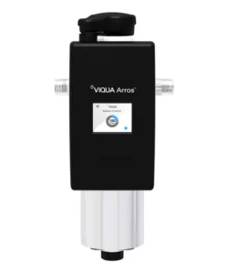 <div>Whole Home UV Water Treatment System</div>
<div>
<p>Part Number: ARROS9-V<br>Ideal For: Bacteria</p>
<table>
<tbody>
<tr>
<td>Connection Size</td>
<td>Combo Port: 1 in. MNPT, 3/4 in. FNPT</td>
</tr>
<tr>
<td>Dimensions</td>
<td>11.2” x 4.0” (28.4 cm x 10.16 cm)</td>
</tr>
<tr>
<td>Flow Rate</td>
<td>NSF Class B Certified<br>16mJ/cm² @70%UVT: 6.4 gpm (30 lpm) 1.45 m³/hr</td>
</tr>
<tr>
<td>Power Consumption</td>
<td>33 W</td>
</tr>
<tr>
<td>Ship Wt. (lbs)</td>
<td>12 lbs (5.5 kg)</td>
</tr>
</tbody>
</table>
</div>